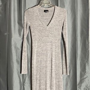 Grey long sleeve dress